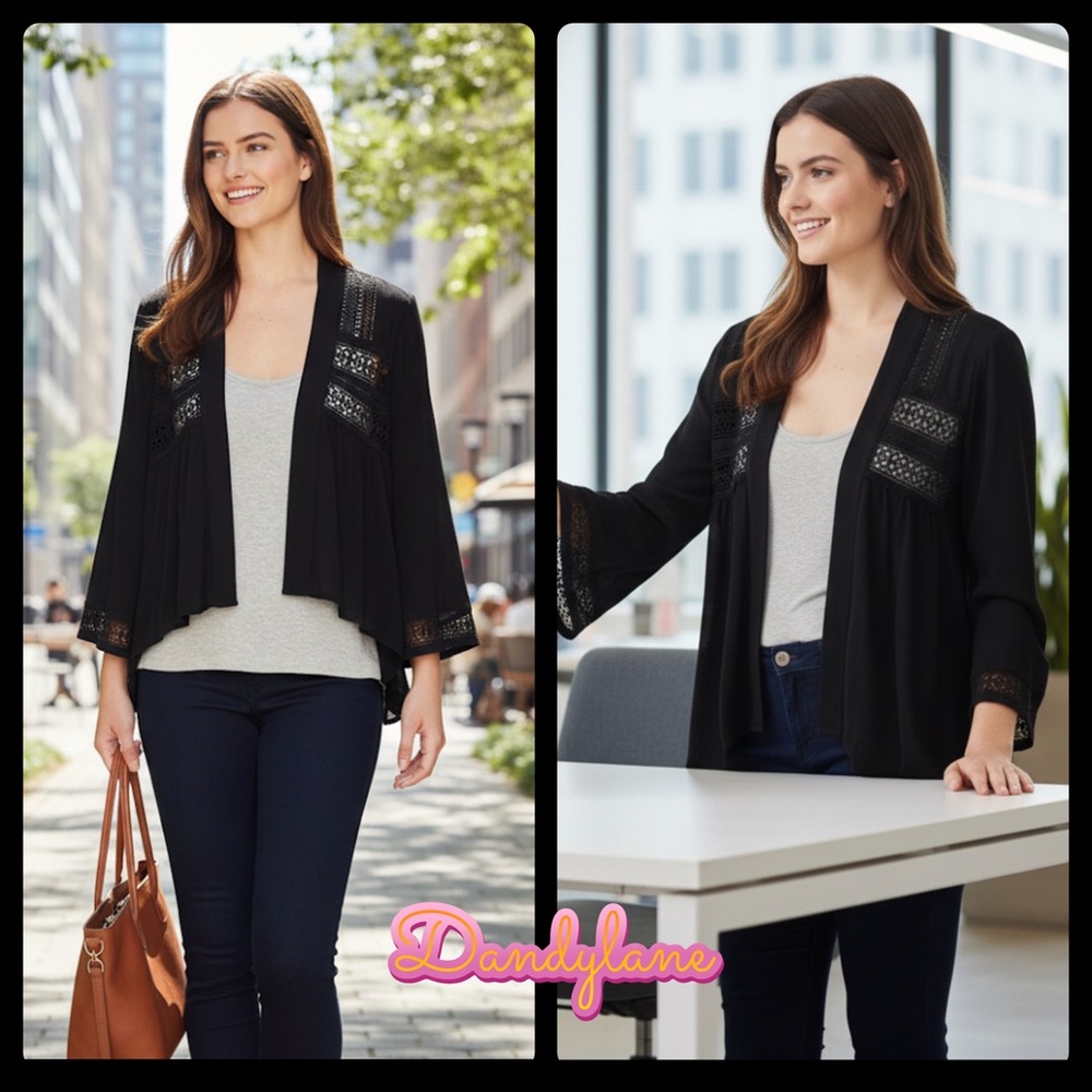 - Jack By Bb Dakota Layla Black Jacket Size Small